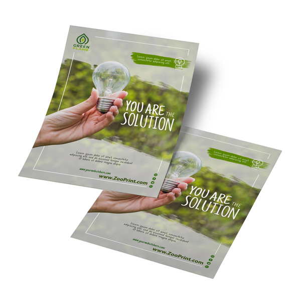 ZOO PRINT FLYER GALLERY Eco Friendly mockup