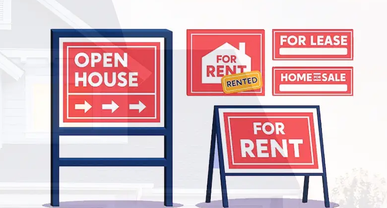 real estate sign types