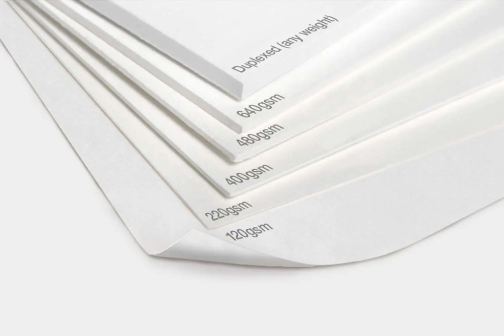 different paper thickness in gsm