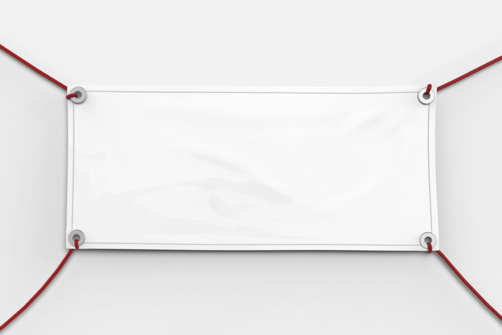 blank vinyl banner