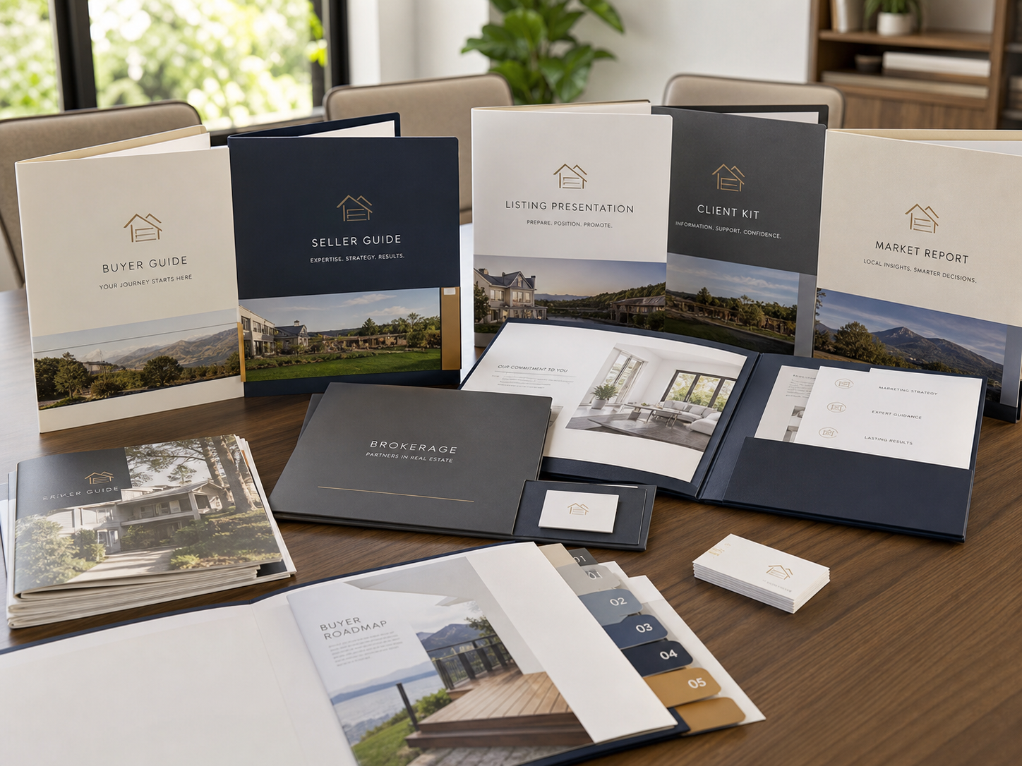 Presentation folders and guides