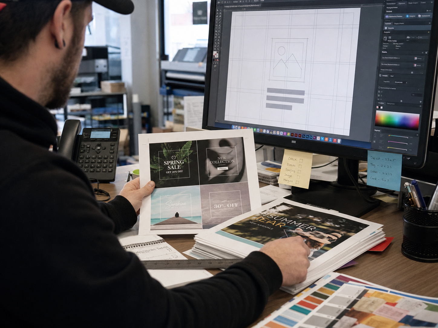 retail printing Design and file support