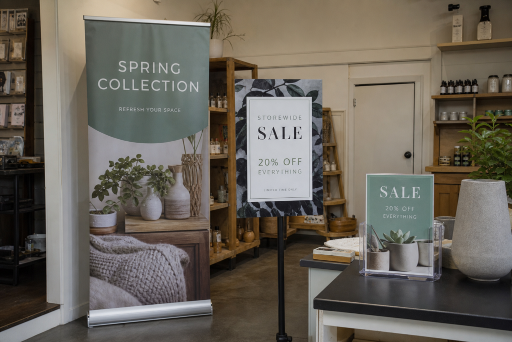 retail Banners and displays