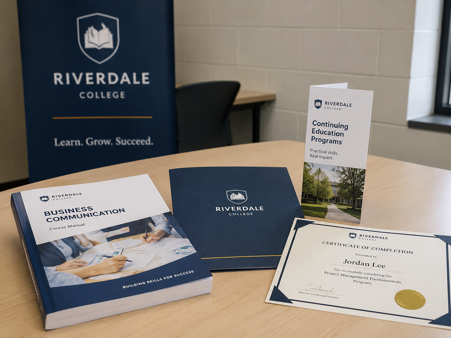 Riverdale College learning materials setup